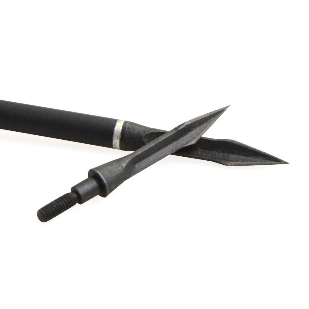 12pcs Archery Hunting Arrowheads Blade Tips Broadheads Screw Points